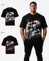 G West Racing Club Double Hit Premium Oversized Tee Front And Back Print