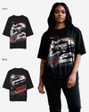 G West Racing Club Double Hit Premium Oversized Tee - WOMEN