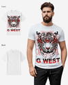 G WEST RED TIGER TEE