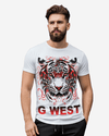 G WEST RED TIGER TEE