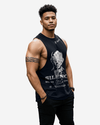 G WEST RHINESTONE SILENCE MENS TANKS