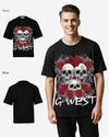 G West Roses And Bones Oversized Tee