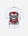 G West Roses And Bones Oversized Tee