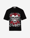 G West Roses And Bones Oversized Tee