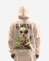 G West Smoking Alien Oversize Hoodie