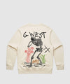 G West Sorrow Skeleton Heavy Premium Crewneck