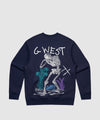 G West Sorrow Skeleton Heavy Premium Crewneck