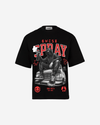 G WEST SPRAY OVERSIZED TEE