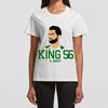 G West Women Pakistan Cricket King 56 White T-Shirt