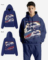 G West Racing Club Double Hit Oversized hoodie