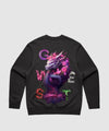 G West Purple Dragon Heavy Premium Crewneck