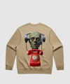 G West Telephone Head Heavy Premium Crewneck