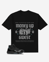 Money Up in Flames Oversized  T-Shirt