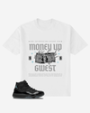 Money Up in Flames Oversized  T-Shirt