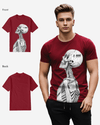 Regular Fit Barcode Skeleton Front Graphic T Shirt : Gwpbast5053 - 3 Colors