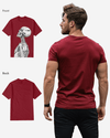 Regular Fit Barcode Skeleton Front Graphic T Shirt : Gwpbast5053 - 3 Colors