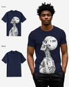 Regular Fit Barcode Skeleton Front Graphic T Shirt : Gwpbast5053 - 3 Colors
