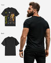 Regular Fit Black Samurai Front Graphic T Shirt : Gwpbast5056 - 3 Colors