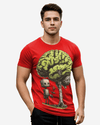 Regular Fit T Brain Front Graphic T Shirt