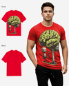 Regular Fit T Brain Front Graphic T Shirt