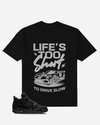 Typography Car Oversized  T-Shirt